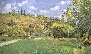 Camille Pissarro Cattle woman Spain oil painting artist